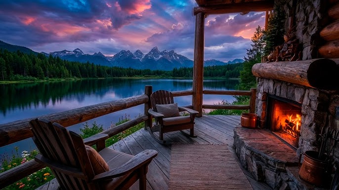 Serene Flame Retreats with Radiant Horizon Balconies